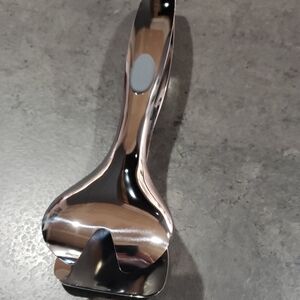 Nambe Curvo Server Tongs - Silver
